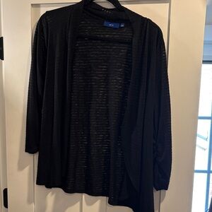 Apt. 9 Black Lightweight Open-Front Women's Cardigan